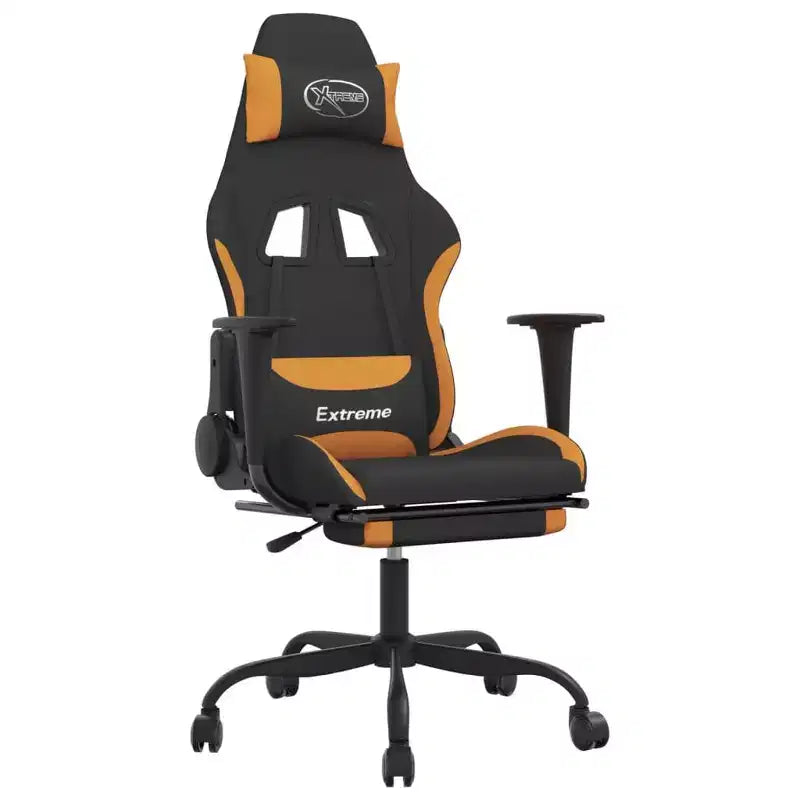 vidaXL Chaise de jeu noir et crème