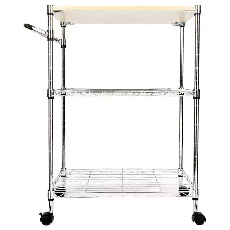 Chariot de rangement à roulettes de 85,1 cm H x 71,1 cm L