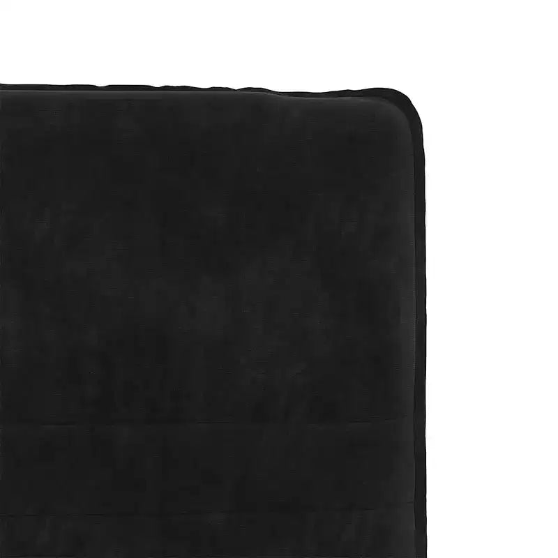 vidaXL Chaises de salle à manger lot de 4 Velours noir (100 % polyester), contreplaqué, métal