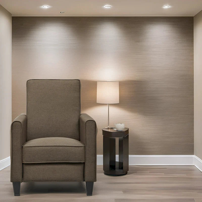 Fauteuil inclinable avec repose-pieds réglable et accoudoirs rembourrés