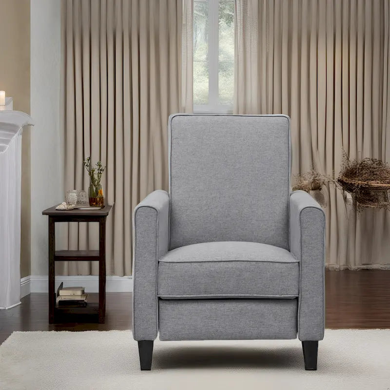 Fauteuil inclinable avec repose-pieds réglable et accoudoirs rembourrés