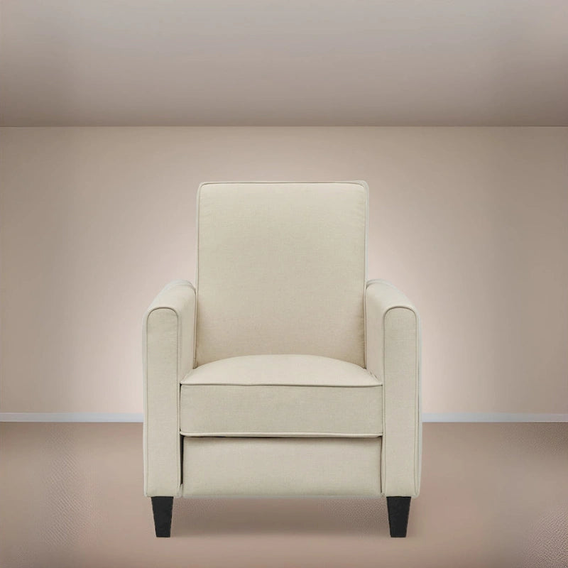 Fauteuil inclinable avec repose-pieds réglable et accoudoirs rembourrés