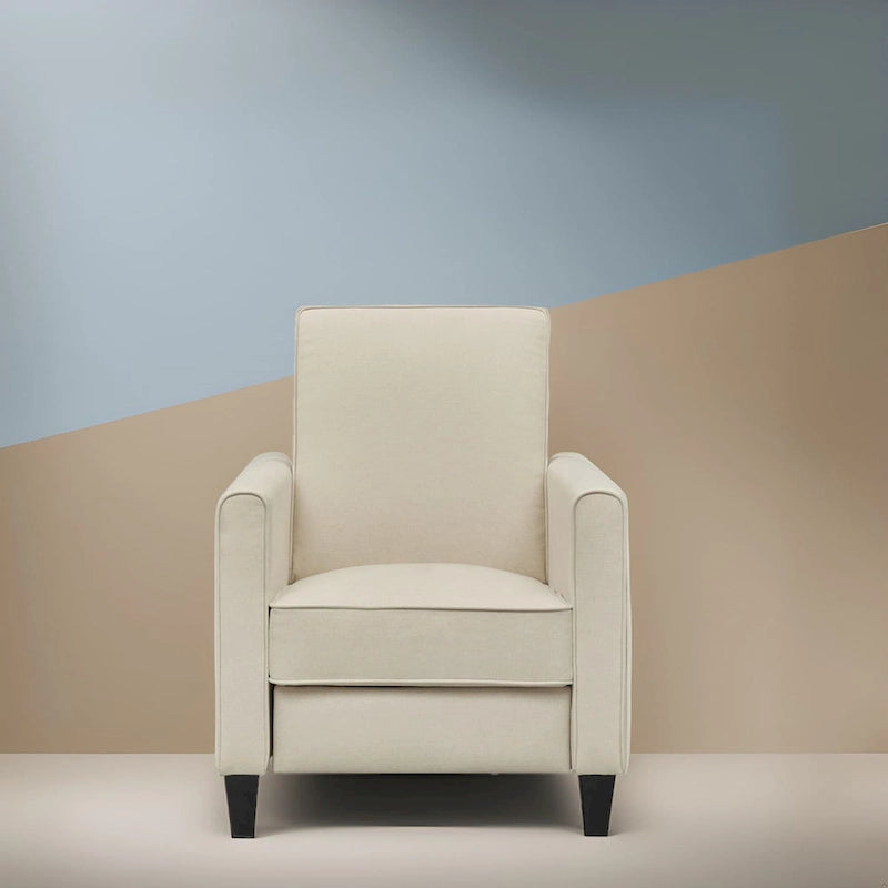 Fauteuil inclinable avec repose-pieds réglable et accoudoirs rembourrés