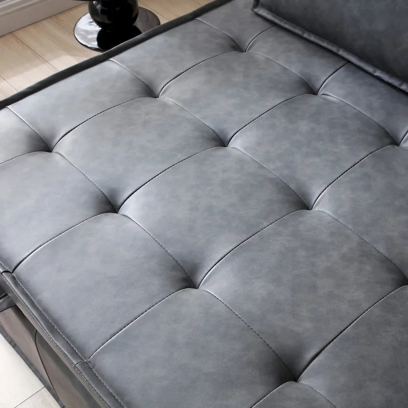 Canapé-lit ottoman convertible avec dossier amovible