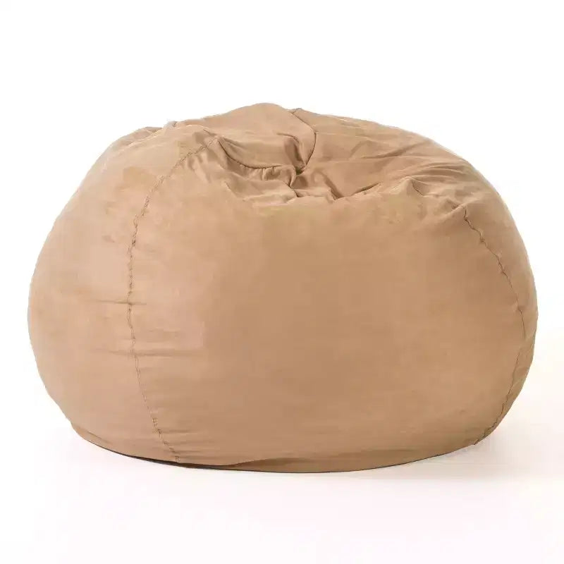 Pouf poire Madison en similicuir suédé 5'