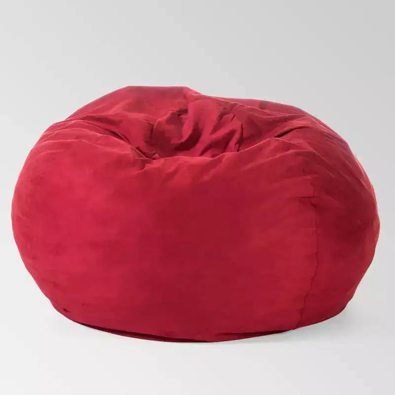 Pouf poire Madison en similicuir suédé 5'