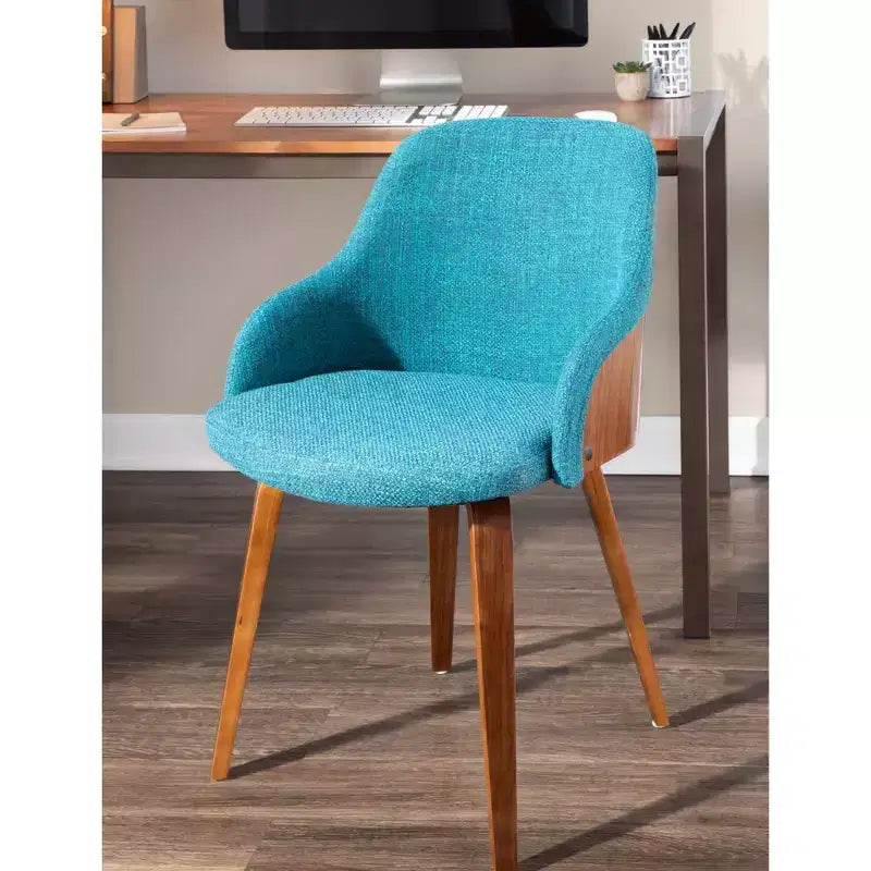 Chaise d'appoint de salle à manger moderne du milieu du siècle Bacci - Lumisource