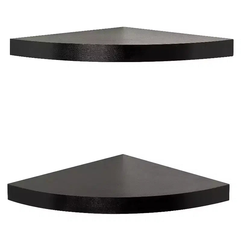 (Lot de 2) Étagères d'angle flottantes radiales de 29,2 x 3,8 cm - Danya B.
