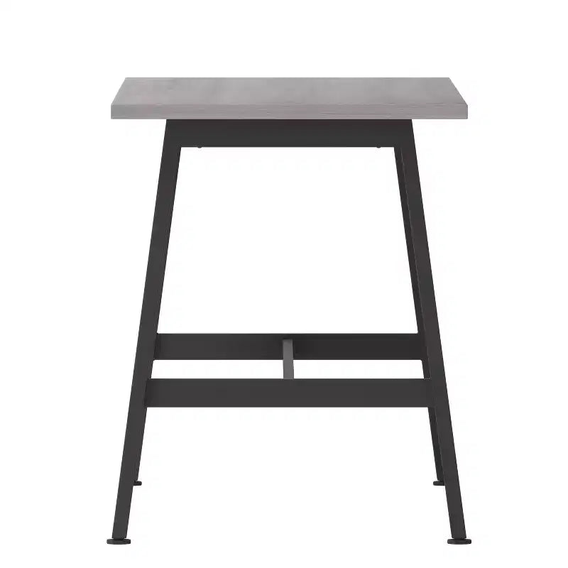 Flash Furniture Redmond Table de conférence commerciale 60x24 avec plateau de 1 pouce d'épaisseur en stratifié double face avec bordure en PVC et base en acier robuste de type A