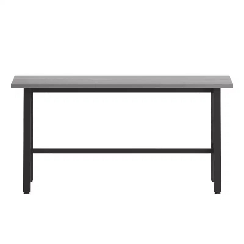 Flash Furniture Redmond Table de conférence commerciale 60x24 avec plateau de 1 pouce d'épaisseur en stratifié double face avec bordure en PVC et base en acier robuste de type A