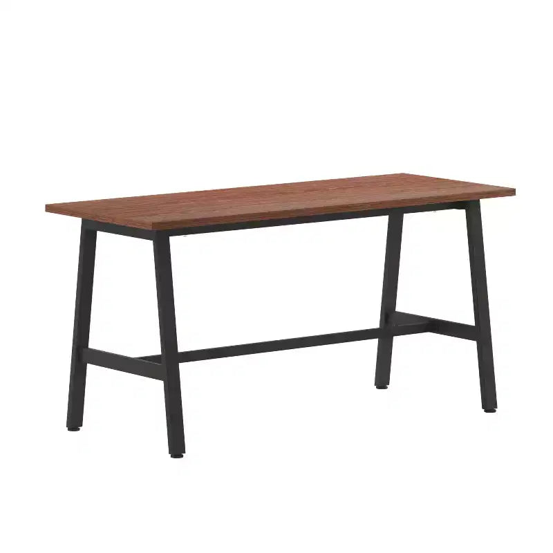 Flash Furniture Redmond Table de conférence commerciale 60x24 avec plateau de 1 pouce d'épaisseur en stratifié double face avec bordure en PVC et base en acier robuste de type A
