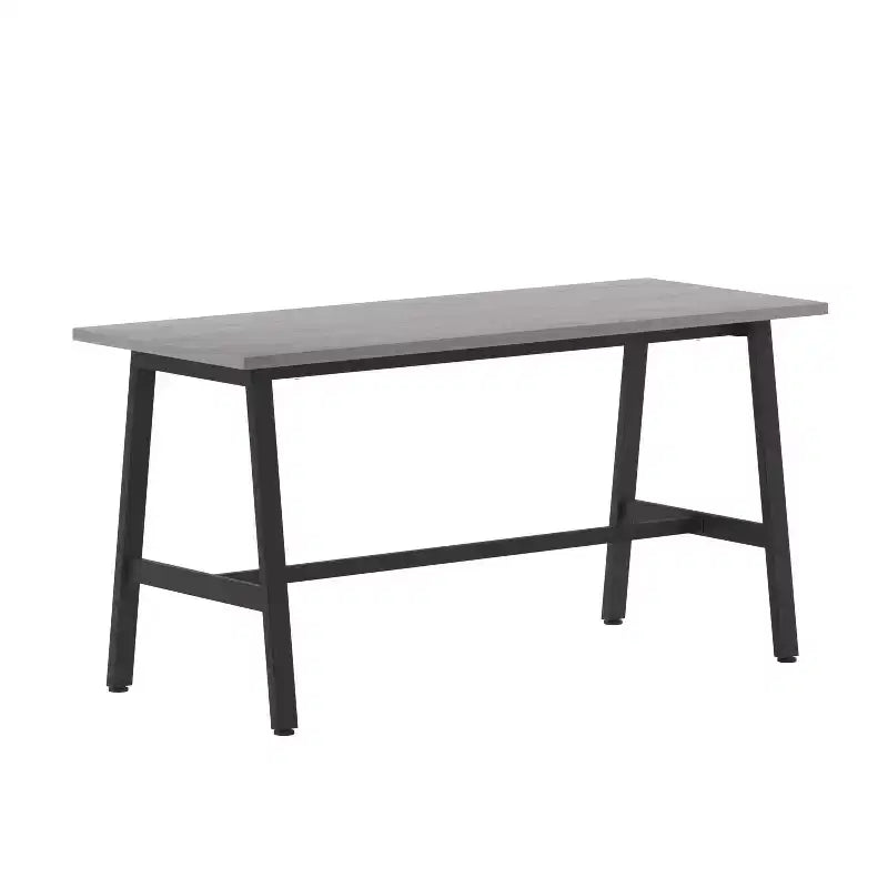 Flash Furniture Redmond Table de conférence commerciale 60x24 avec plateau de 1 pouce d'épaisseur en stratifié double face avec bordure en PVC et base en acier robuste de type A