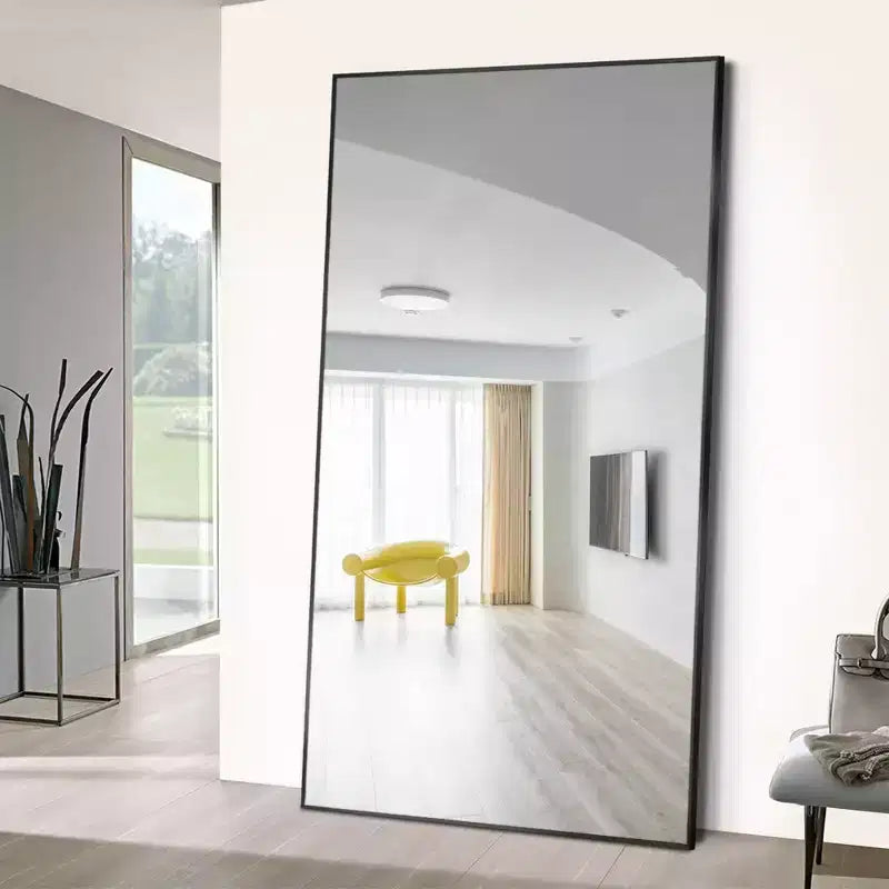 Dovelina Modern Metal Frame Rectangle Decorative Wall Mirror