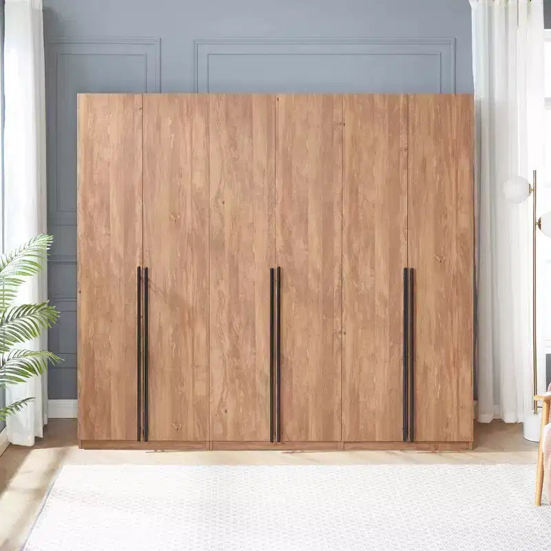 Manhattan Comfort Lot de 3 armoires-penderies Lee 2 portes et 4 étagères