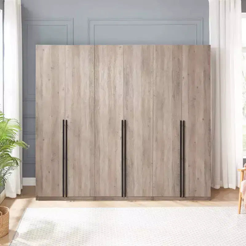 Manhattan Comfort Lot de 3 armoires-penderies Lee 2 portes et 4 étagères