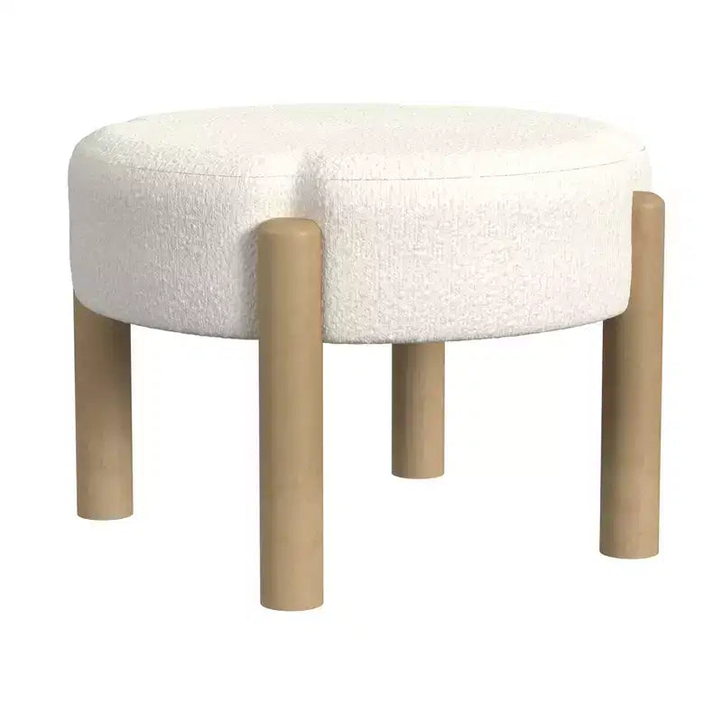 Pouf bouclé Luna - HomePop