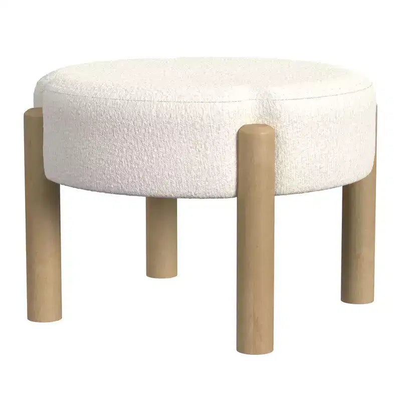 Pouf bouclé Luna - HomePop