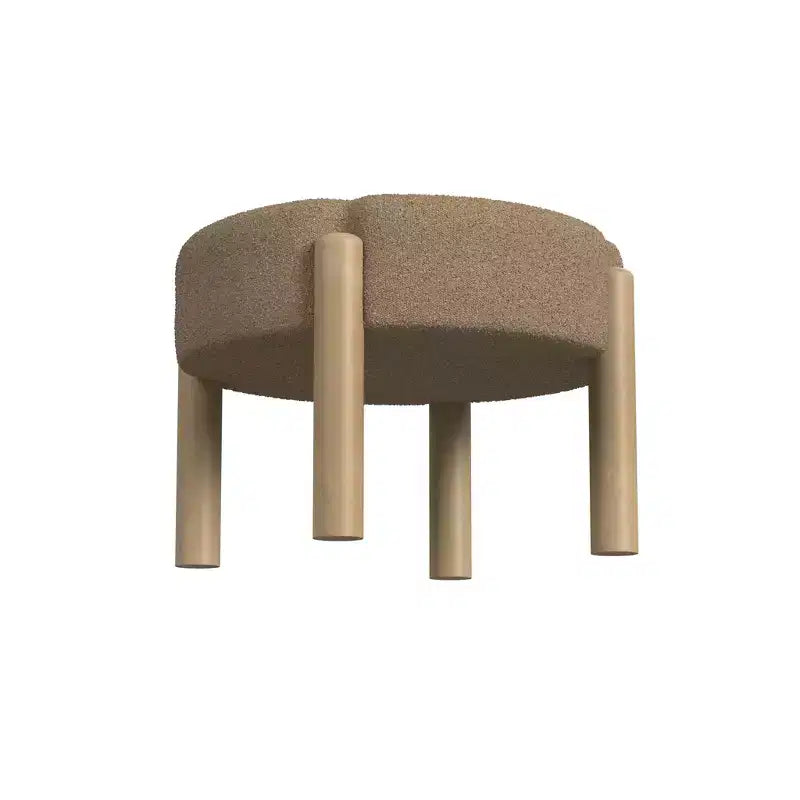 Pouf bouclé Luna - HomePop