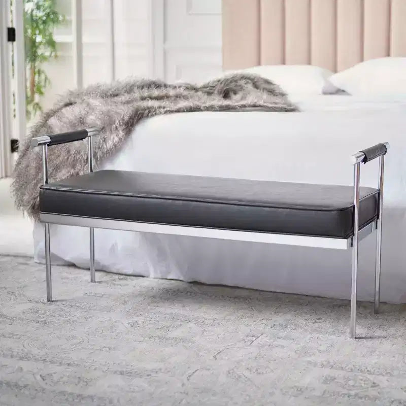 Banc rectangulaire Pim avec accoudoirs - BCH6206 - Safavieh