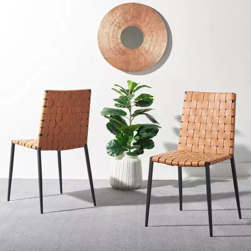 Chaise de salle à manger tressée Rayne (lot de 2) - DCH3006 - Safavieh