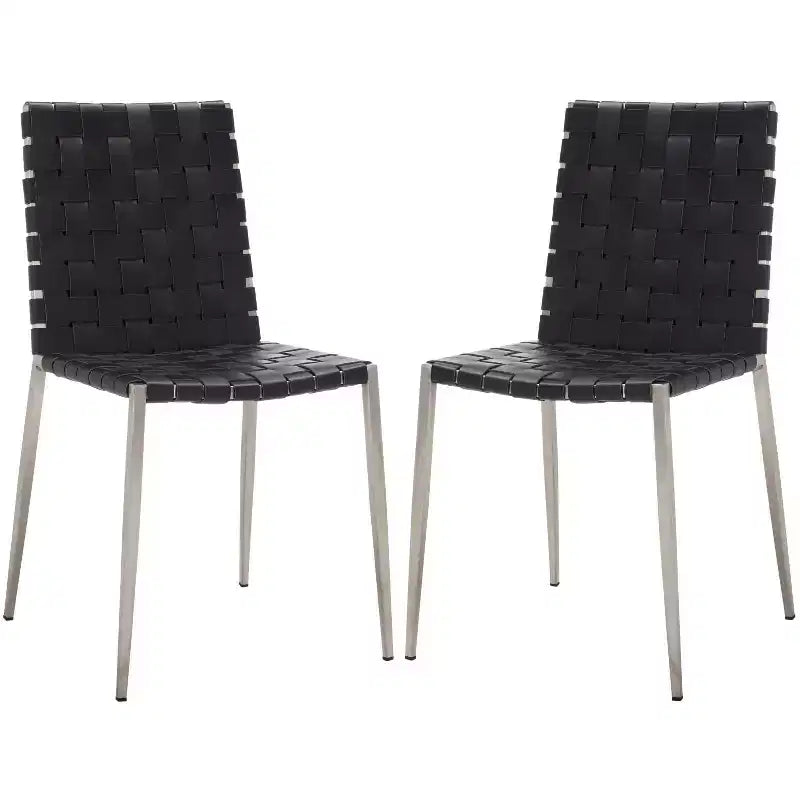 Chaise de salle à manger tissée Rayne