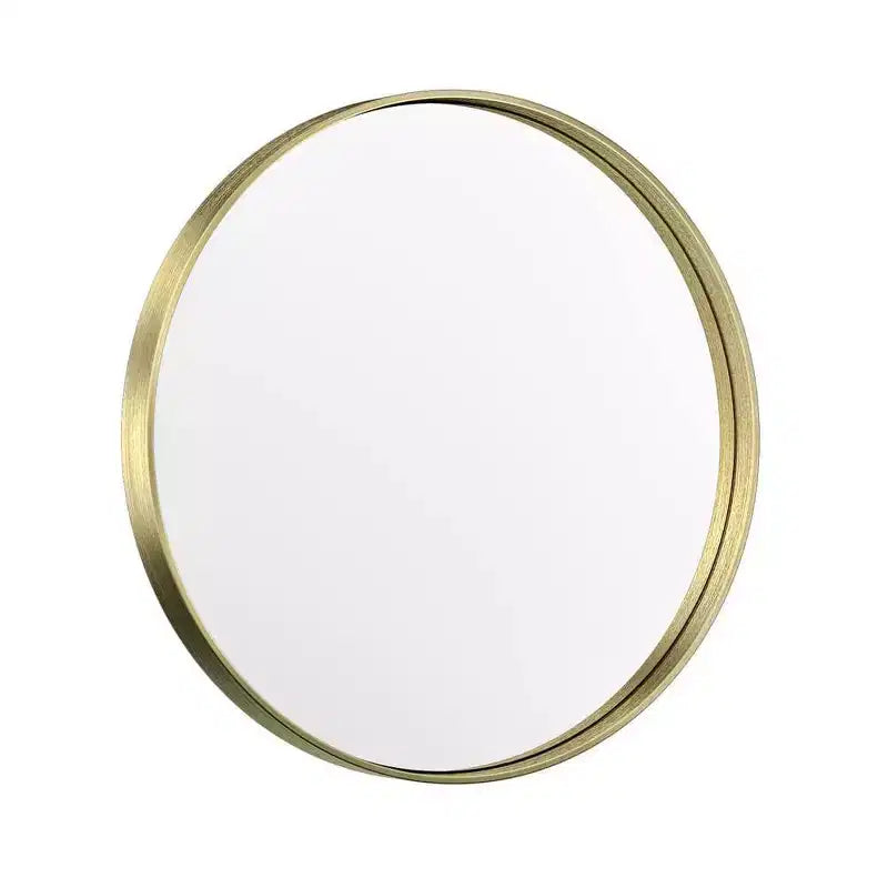 Keonjinn Miroir de salle de bain rond à LED avec cadre en métal, rétroéclairé, 3 températures de couleur, intensité variable, anti-buée