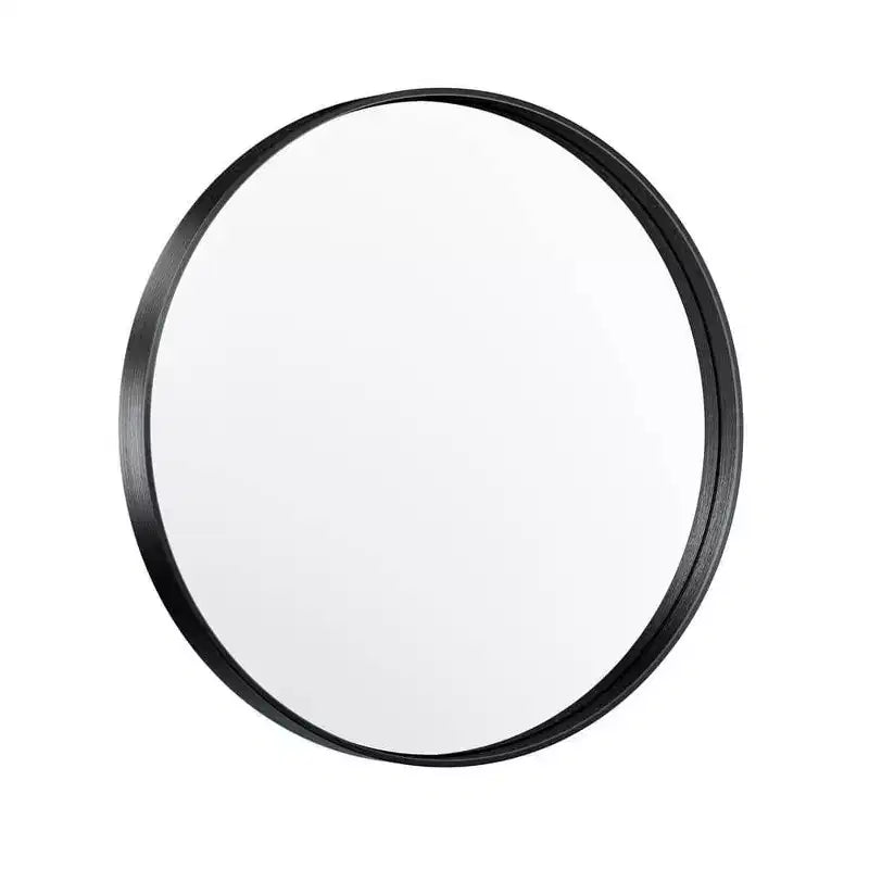 Keonjinn Miroir de salle de bain rond à LED avec cadre en métal, rétroéclairé, 3 températures de couleur, intensité variable, anti-buée