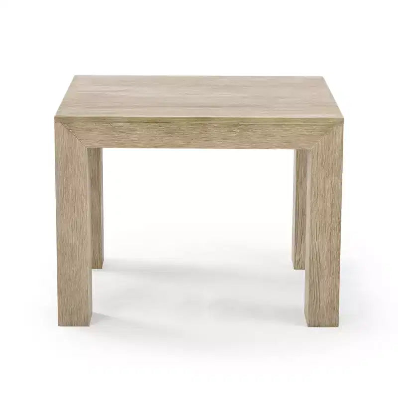 Table d'angle carrée moderne Plank+Beam en bois massif, table d'appoint 32 pour salon, bout de canapé