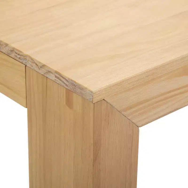 Table d'angle carrée moderne Plank+Beam en bois massif, table d'appoint 32 pour salon, bout de canapé