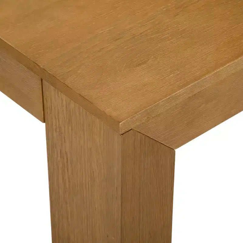Table d'angle carrée moderne Plank+Beam en bois massif, table d'appoint 32 pour salon, bout de canapé