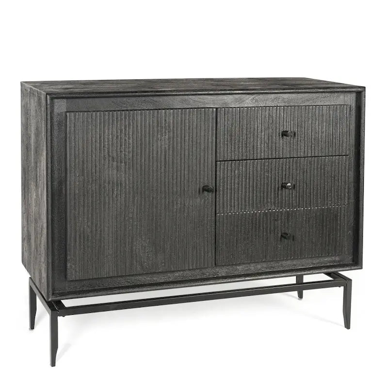 Commode d'appoint en bois à 3 tiroirs - 39.5 x 16 x 31