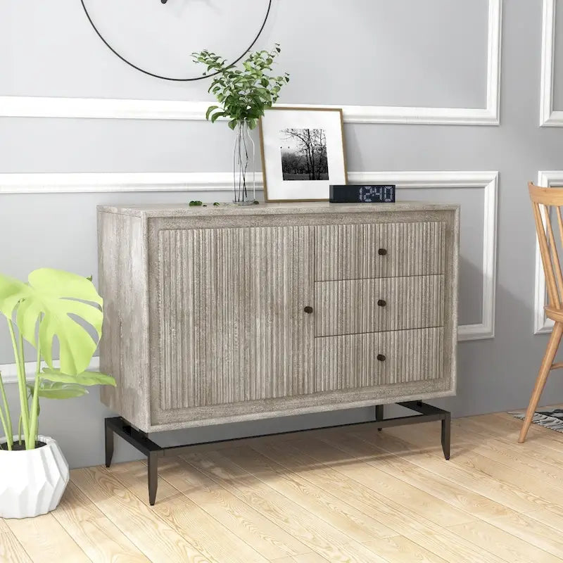 Commode d'appoint en bois à 3 tiroirs - 39.5 x 16 x 31