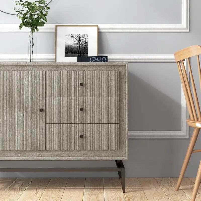 Commode d'appoint en bois à 3 tiroirs - 39.5 x 16 x 31