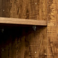 Armoire 2 portes 3 étagères avec placage texturé