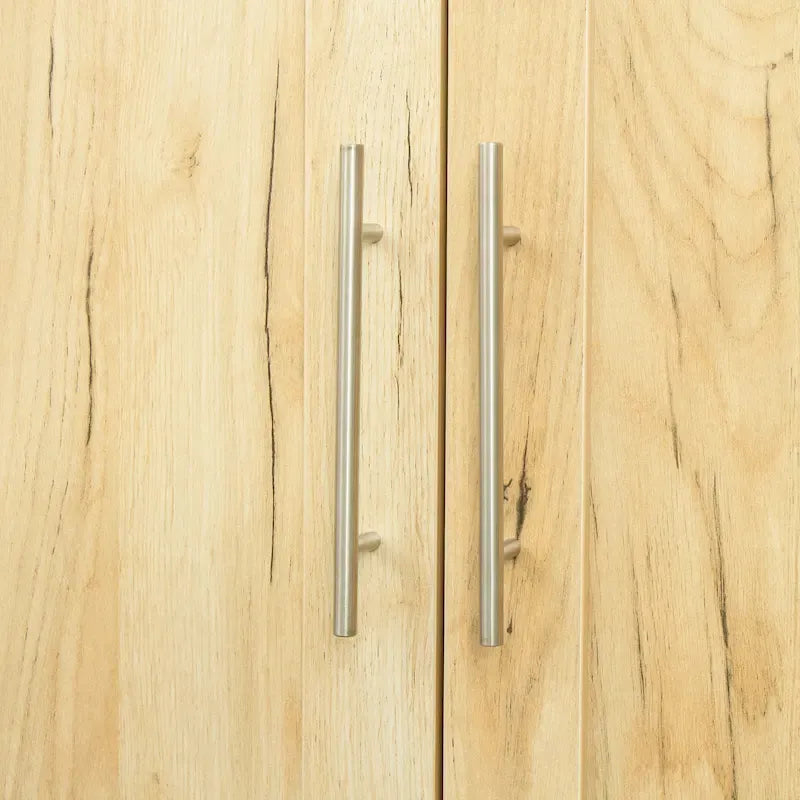 Armoire 2 portes 3 étagères avec placage texturé