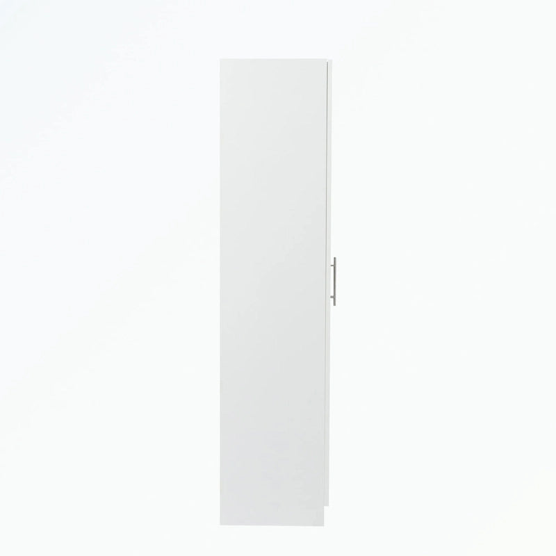 Armoire 2 portes 3 étagères avec placage texturé