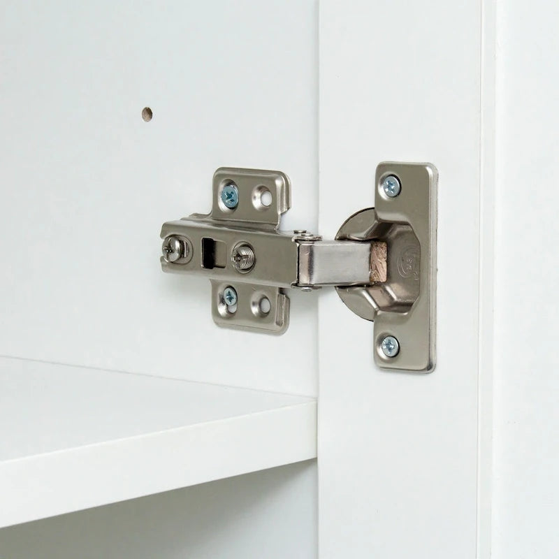 Armoire 2 portes 3 étagères avec placage texturé