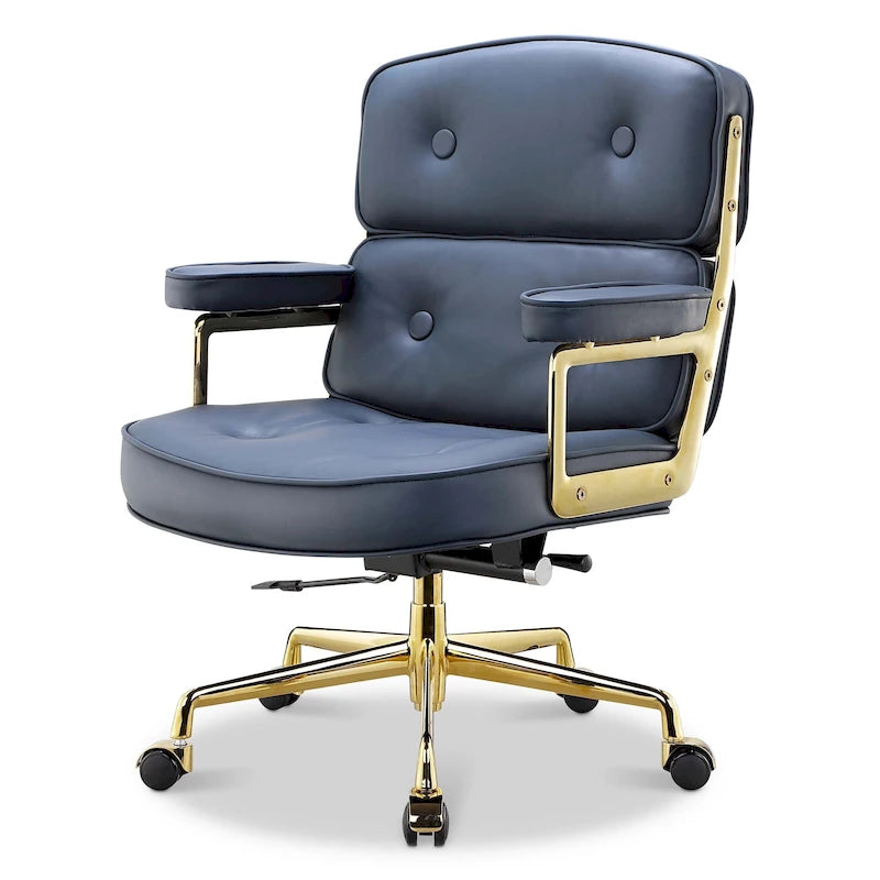 Chaise de bureau ergonomique mi-dos avec soutien lombaire
