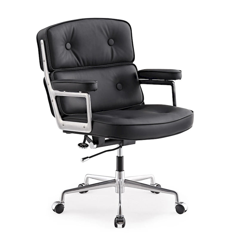 Chaise de bureau ergonomique mi-dos avec soutien lombaire