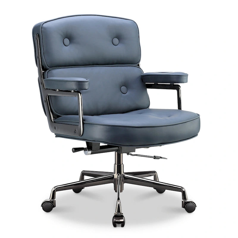 Chaise de bureau ergonomique mi-dos avec soutien lombaire