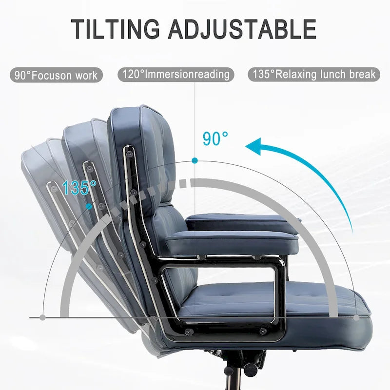 Chaise de bureau ergonomique mi-dos avec soutien lombaire