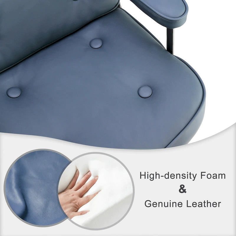 Chaise de bureau ergonomique mi-dos avec soutien lombaire