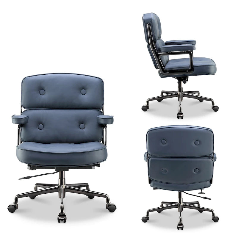 Chaise de bureau ergonomique mi-dos avec soutien lombaire