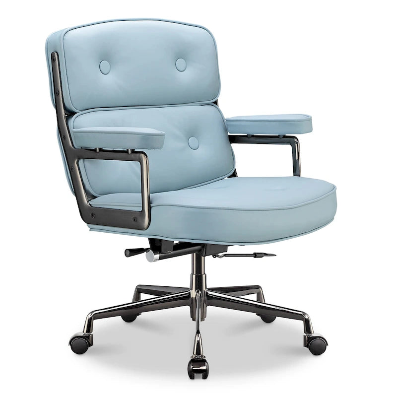 Chaise de bureau ergonomique mi-dos avec soutien lombaire