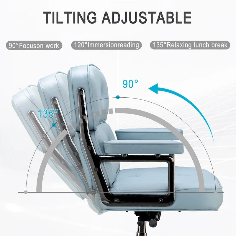 Chaise de bureau ergonomique mi-dos avec soutien lombaire