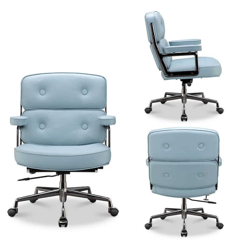 Chaise de bureau ergonomique mi-dos avec soutien lombaire