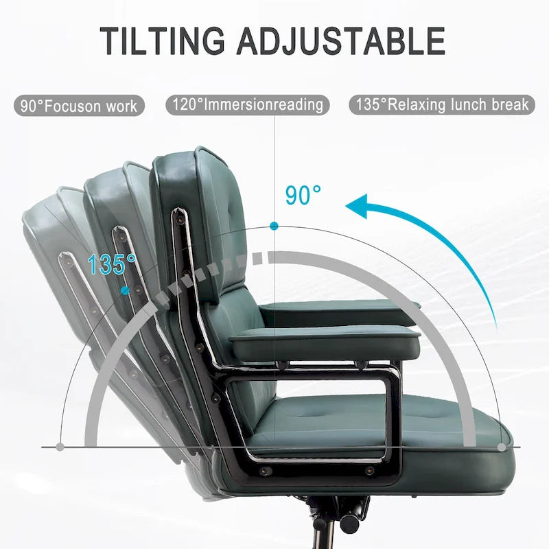 Chaise de bureau ergonomique mi-dos avec soutien lombaire