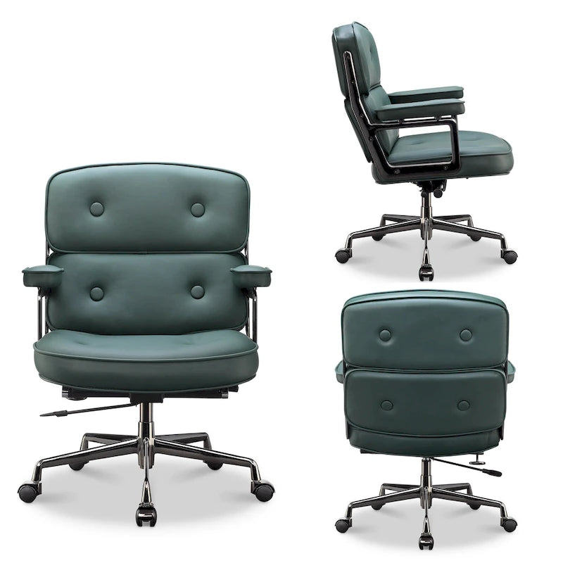 Chaise de bureau ergonomique mi-dos avec soutien lombaire