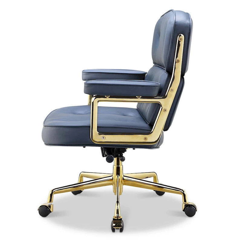 Chaise de bureau ergonomique mi-dos avec soutien lombaire