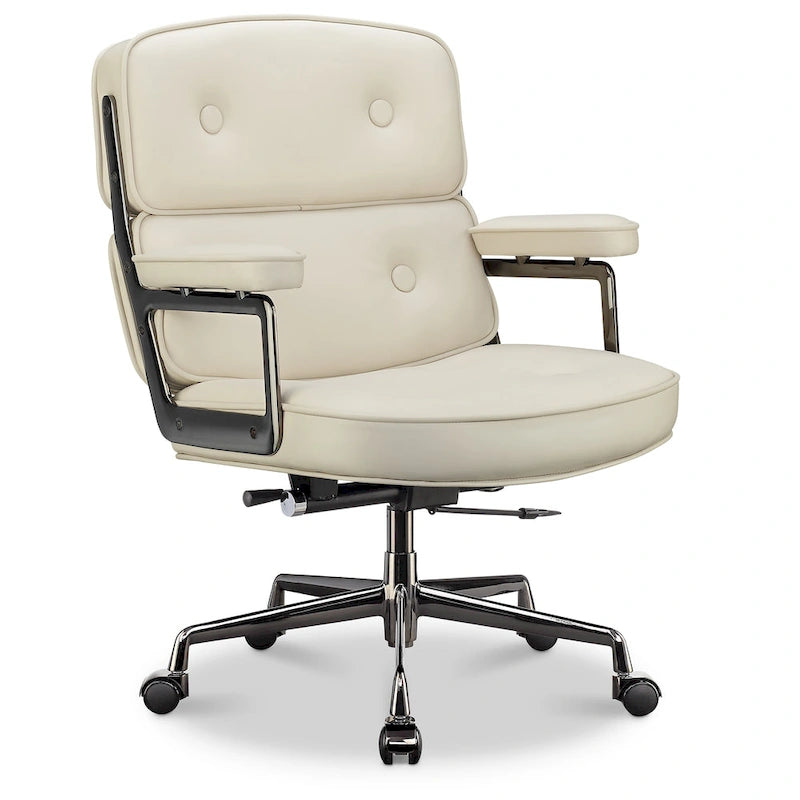 Chaise de bureau ergonomique mi-dos avec soutien lombaire
